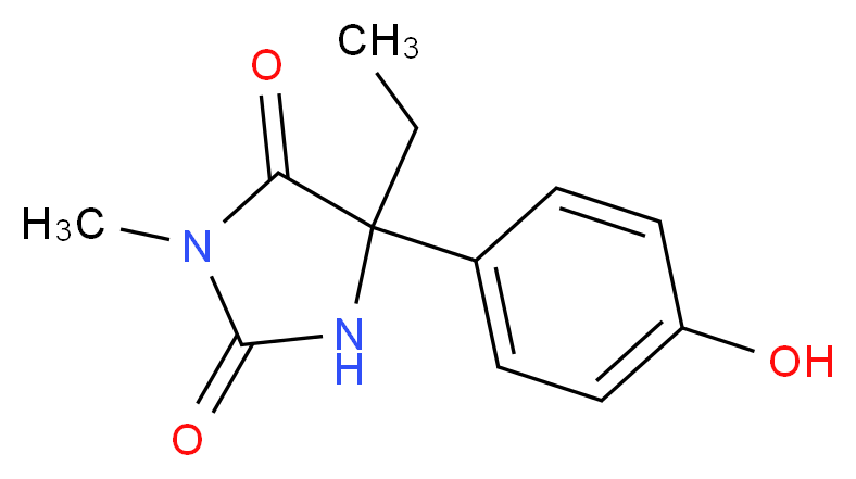 (+/-)-4-Hydroxy Mephenytoin_分子结构_CAS_61837-65-8)