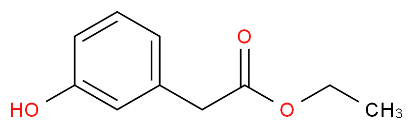 ethyl 2-(3-hydroxyphenyl)acetate_分子结构_CAS_22446-38-4