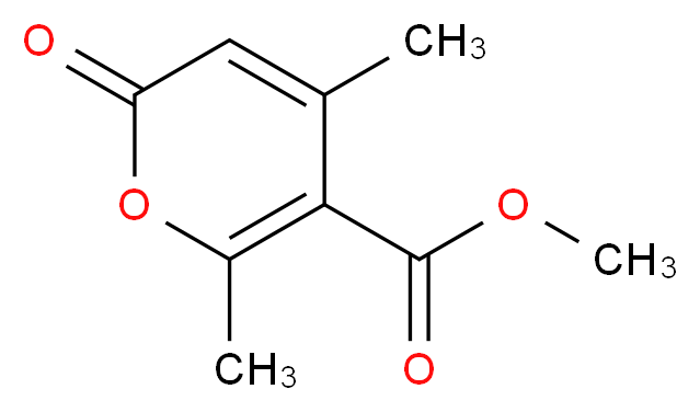 methyl 4,6-dimethyl-2-oxo-2H-pyran-5-carboxylate_分子结构_CAS_)