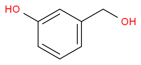 3-(Hydroxymethyl)phenol_分子结构_CAS_620-24-6)