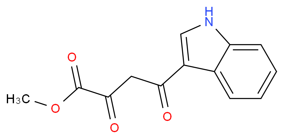methyl 4-(1H-indol-3-yl)-2,4-dioxobutanoate_分子结构_CAS_718603-58-8)