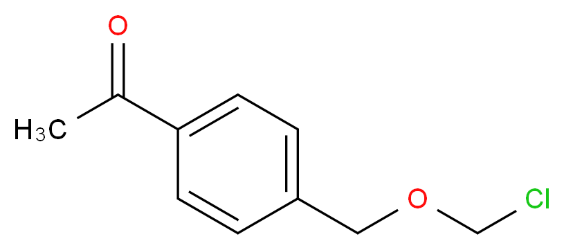 1-(4-Chloromethoxymethyl-phenyl)-ethanone_分子结构_CAS_947676-23-5)