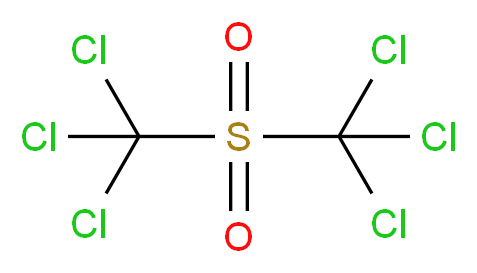 Hexachlorodimethyl Sulfone_分子结构_CAS_3064-70-8)