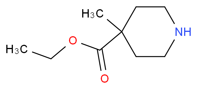 ethyl 4-methylpiperidine-4-carboxylate_分子结构_CAS_103039-88-9