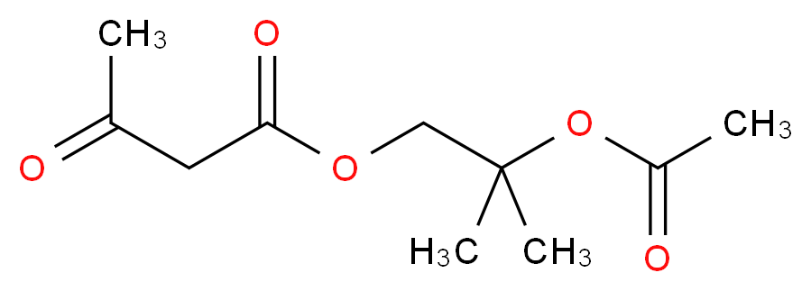 2-(acetyloxy)-2-methylpropyl 3-oxobutanoate_分子结构_CAS_106685-66-9