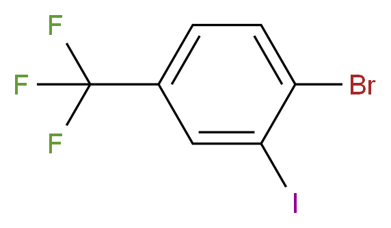 1-Bromo-2-iodo-4-(trifluoromethyl)benzene_分子结构_CAS_640280-28-0)