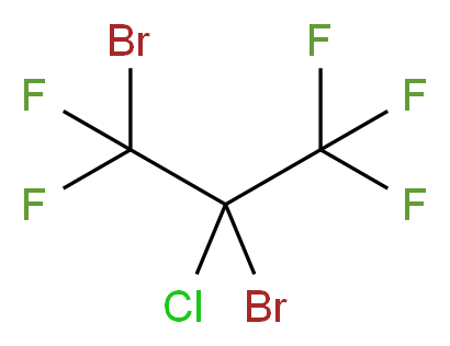 1,2-dibromo-2-chloro-1,1,3,3,3-pentafluoropropane_分子结构_CAS_661-93-8