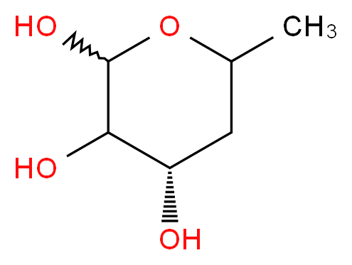 (4S)-6-methyloxane-2,3,4-triol_分子结构_CAS_61244-62-0