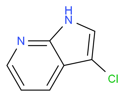 3-Chloro-1H-pyrrolo[2,3-b]pyridine_分子结构_CAS_80235-01-4)