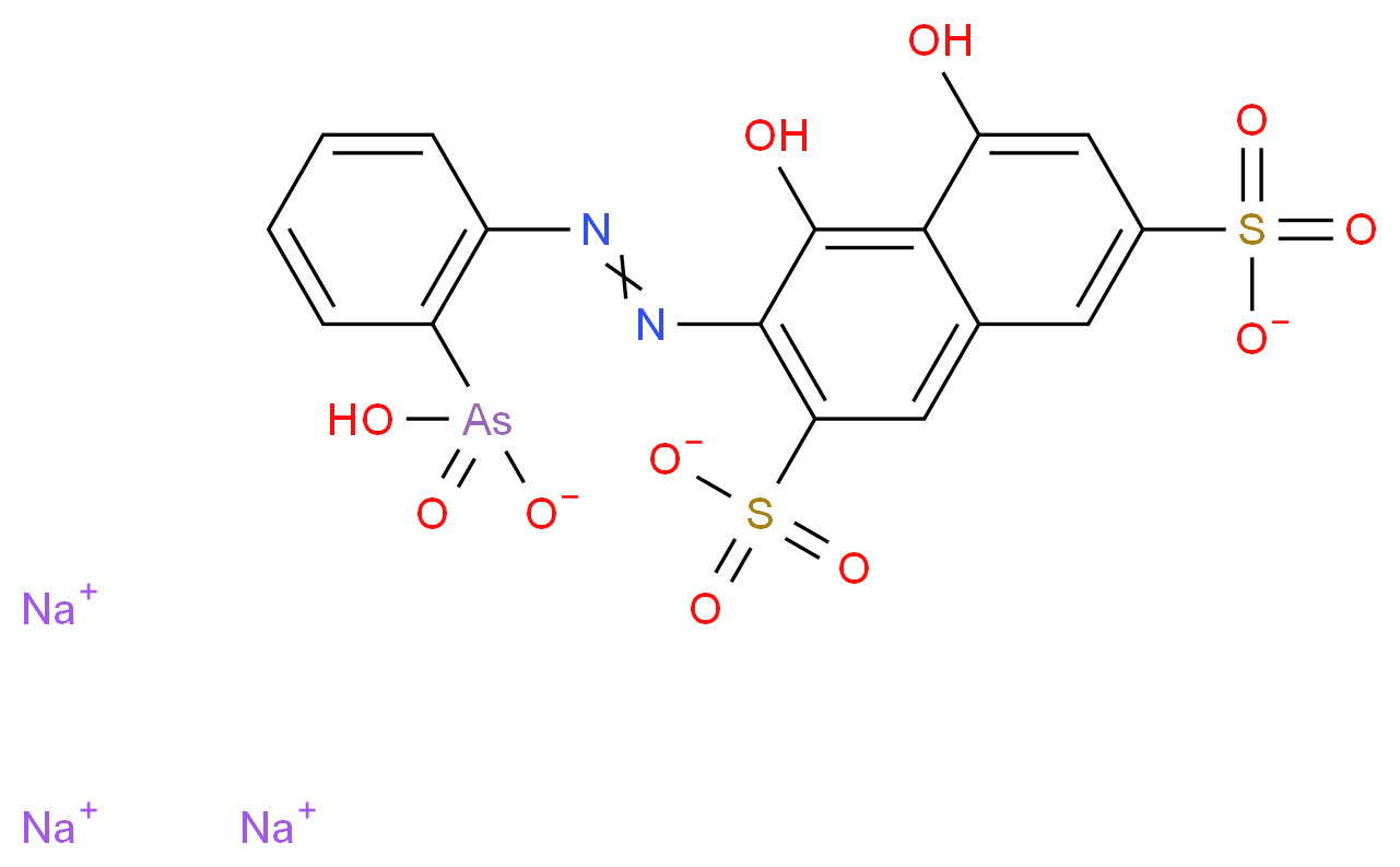 ARSENAZO I TRISODIUM SALT_分子结构_CAS_520-10-5)
