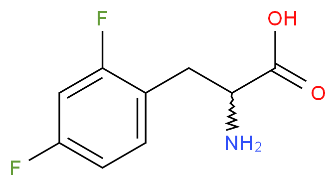 2-amino-3-(2,4-difluorophenyl)propanoic acid_分子结构_CAS_32133-35-0