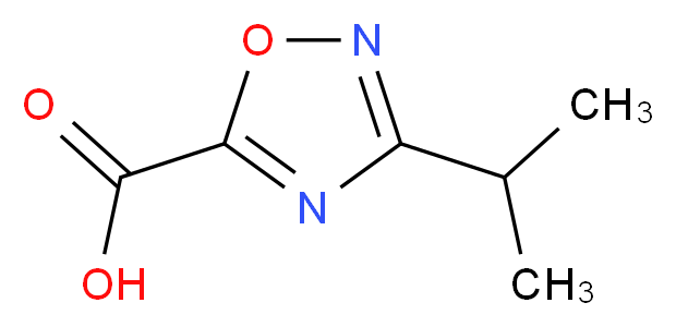 3-(propan-2-yl)-1,2,4-oxadiazole-5-carboxylic acid_分子结构_CAS_944906-38-1