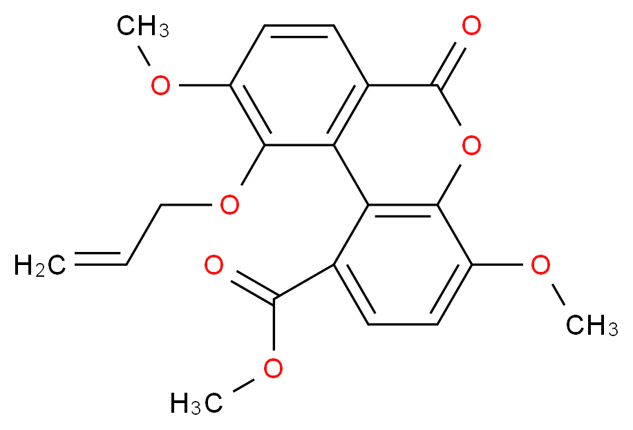 10-O-Allyl-3,8-deshydroxy-9-O-methyl Luteic Acid Methyl Ester_分子结构_CAS_1173188-31-2)