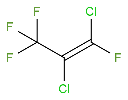 (1E)-1,2-dichloro-1,3,3,3-tetrafluoroprop-1-ene_分子结构_CAS_431-53-8