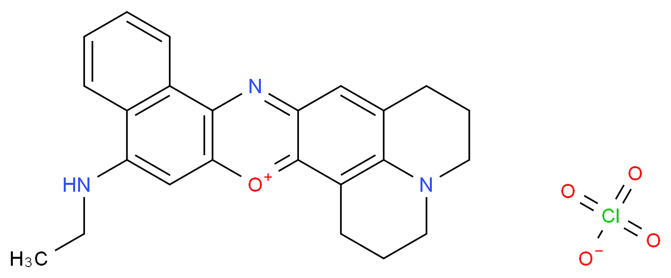 6-(ethylamino)-3λ<sup>4</sup>-oxa-14,21-diazahexacyclo[15.7.1.0<sup>2</sup>,<sup>1</sup><sup>5</sup>.0<sup>4</sup>,<sup>1</sup><sup>3</sup>.0<sup>7</sup>,<sup>1</sup><sup>2</sup>.0<sup>2</sup><sup>1</sup>,<sup>2</sup><sup>5</sup>]pentacosa-1,3,5,7,9,11,13,15,17(25)-nonaen-3-ylium perchlorate_分子结构_CAS_85256-40-2