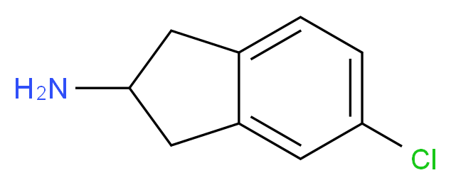 5-chloro-2,3-dihydro-1H-inden-2-amine_分子结构_CAS_73536-83-1