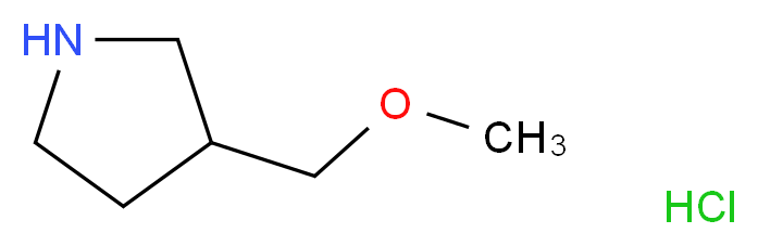 3-(methoxymethyl)pyrrolidine hydrochloride_分子结构_CAS_936940-38-4