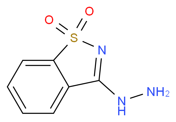 3-Hydrazino-1,2-benzisothiazole 1,1-dioxide_分子结构_CAS_6635-42-3)