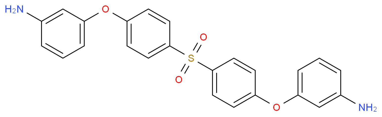 3-{4-[4-(3-aminophenoxy)benzenesulfonyl]phenoxy}aniline_分子结构_CAS_30203-11-3