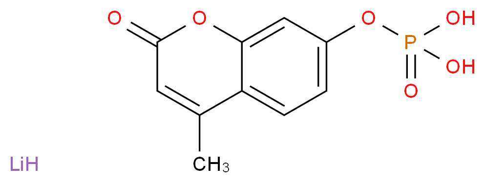 4-甲基伞形酮磷酸酯 二锂盐_分子结构_CAS_125328-83-8)