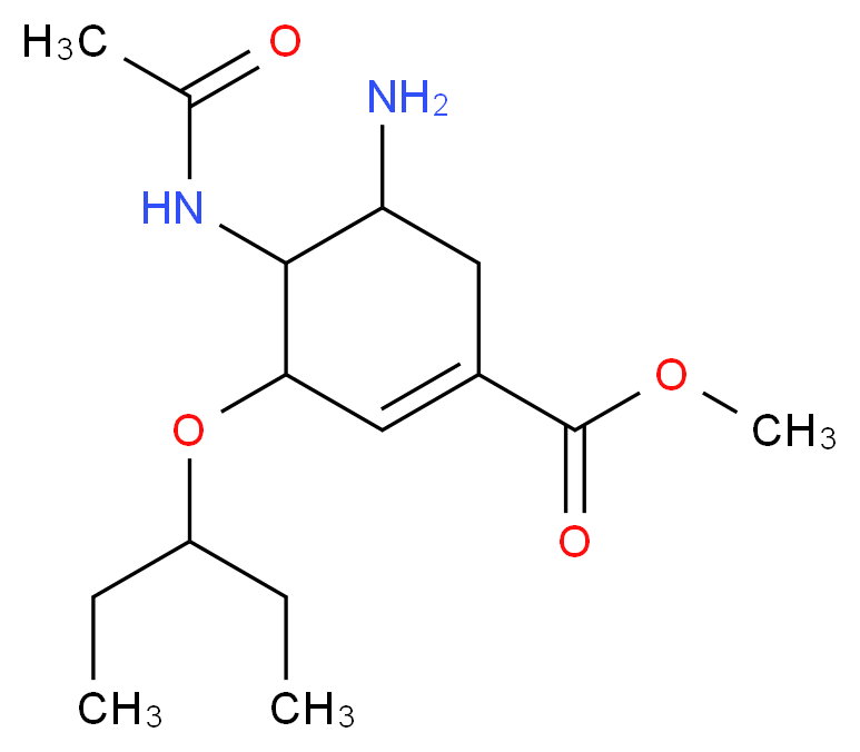 Oseltamivir Acid Methyl Ester_分子结构_CAS_208720-71-2)