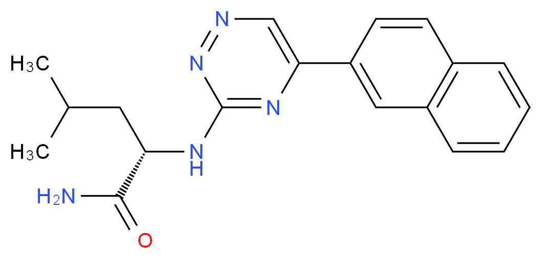 N~2~-[5-(2-naphthyl)-1,2,4-triazin-3-yl]-L-leucinamide_分子结构_CAS_)