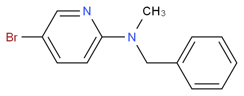 N-benzyl-5-bromo-N-methylpyridin-2-amine_分子结构_CAS_1187386-36-2