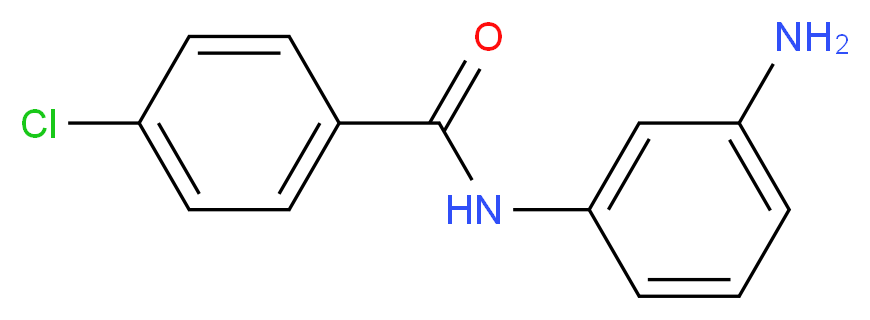 N-(3-Aminophenyl)-4-chlorobenzamide_分子结构_CAS_)