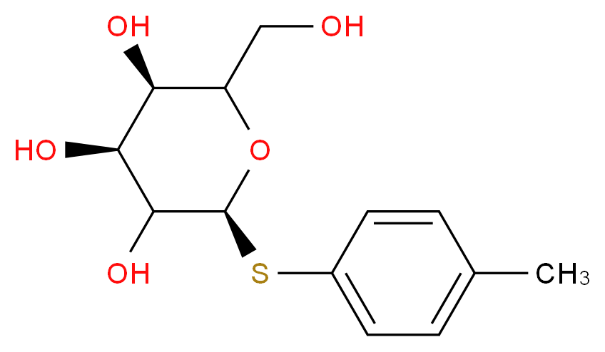 4-Methylphenylthio-β-D-galactopyranoside_分子结构_CAS_28244-98-6)