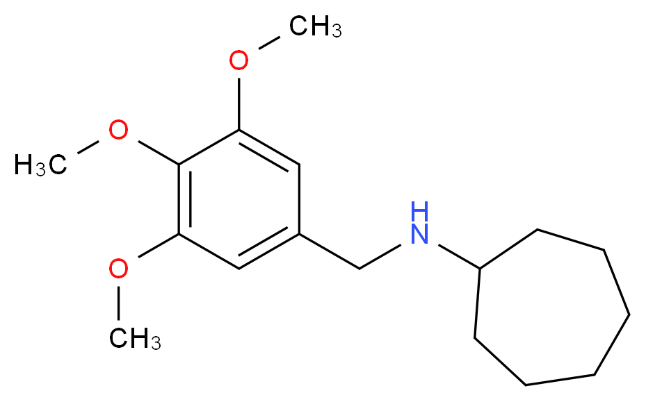 N-[(3,4,5-trimethoxyphenyl)methyl]cycloheptanamine_分子结构_CAS_356075-79-1