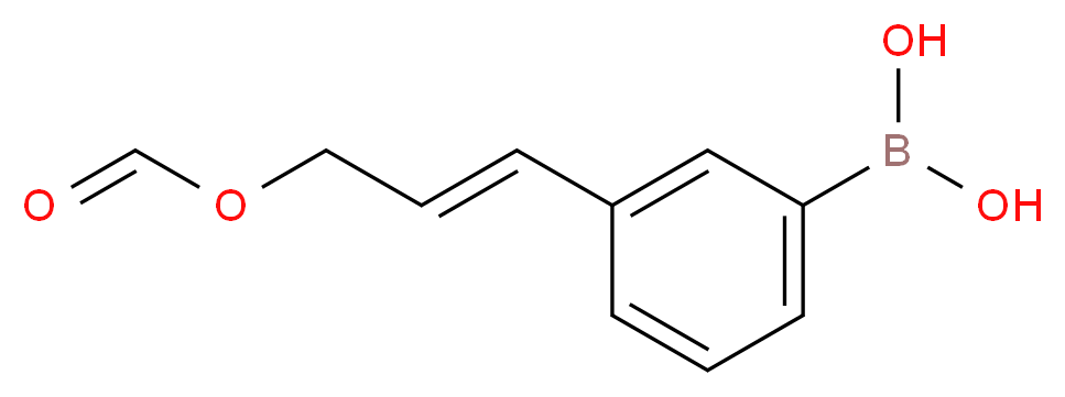 {3-[(1E)-3-(formyloxy)prop-1-en-1-yl]phenyl}boronic acid_分子结构_CAS_380430-59-1