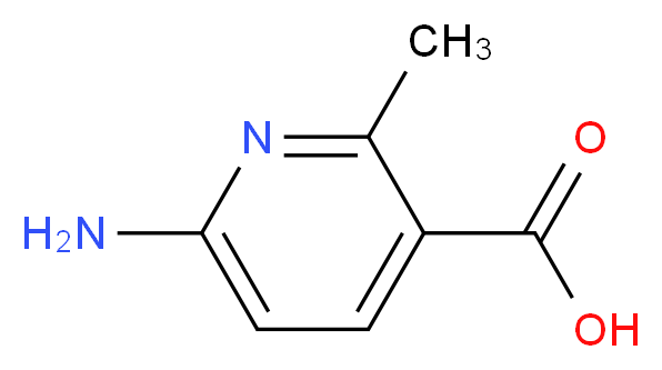6-amino-2-methylpyridine-3-carboxylic acid_分子结构_CAS_680208-82-6