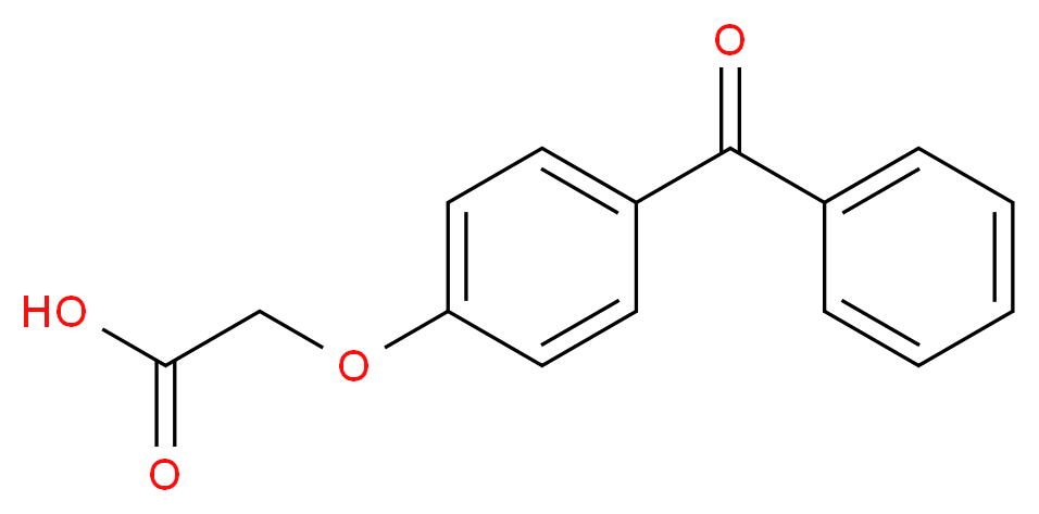 (4-Benzoyl-phenoxy)-acetic acid_分子结构_CAS_6322-83-4)