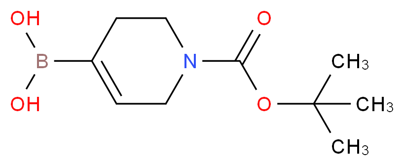 1(2H)-PYRIDINECARBOXYLIC ACID, 4-BORONO-3,6-DIHYDRO-, 1-(1,1-DIMETHYLETHYL) ESTER_分子结构_CAS_844501-00-4)