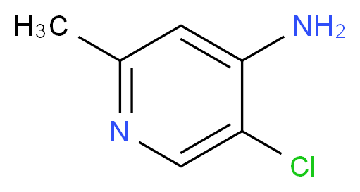 5-chloro-2-methylpyridin-4-amine_分子结构_CAS_97944-44-0