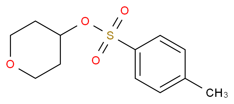 oxan-4-yl 4-methylbenzene-1-sulfonate_分子结构_CAS_97986-34-0
