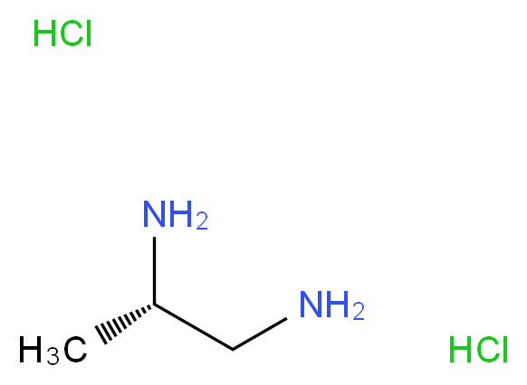 (S)-Propane-1,2-diamine dihydrochloride_分子结构_CAS_19777-66-3)