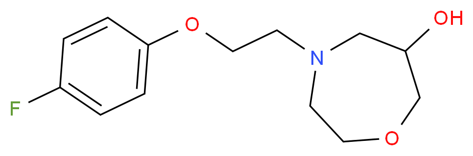 4-[2-(4-fluorophenoxy)ethyl]-1,4-oxazepan-6-ol_分子结构_CAS_)