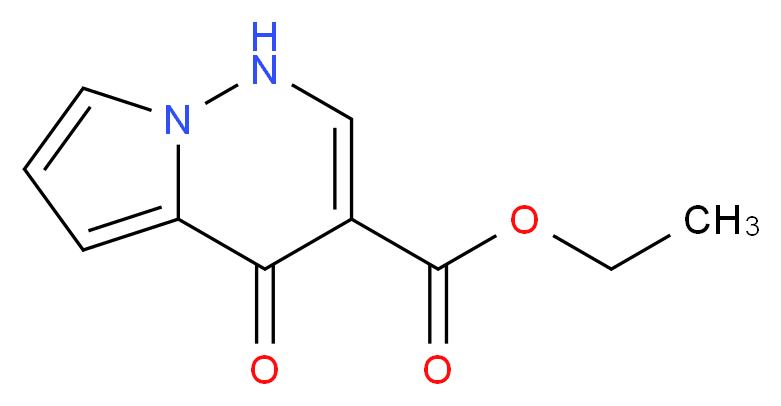 ethyl 4-oxo-1H,4H-pyrrolo[1,2-b]pyridazine-3-carboxylate_分子结构_CAS_156335-37-4