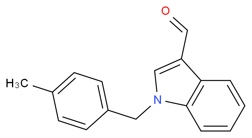 1-[(4-methylphenyl)methyl]-1H-indole-3-carbaldehyde_分子结构_CAS_151409-79-9