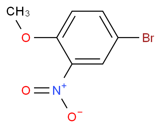 4-bromo-1-methoxy-2-nitrobenzene_分子结构_CAS_33696-00-3