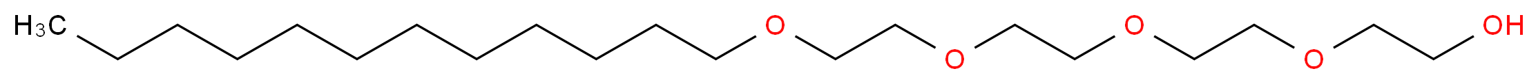 Tetraethylene glycol monododecyl ether_分子结构_CAS_5274-68-0)