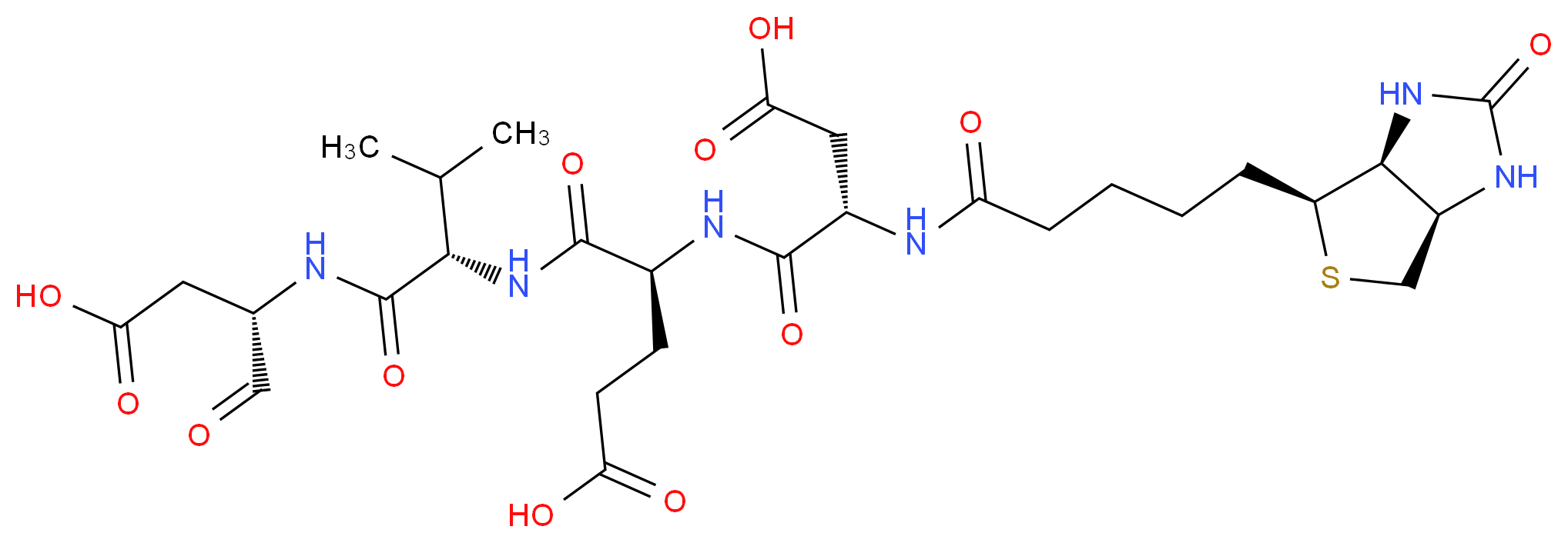(4S)-4-[(2S)-2-{5-[(3aS,4S,6aR)-2-oxo-hexahydro-1H-thieno[3,4-d]imidazolidin-4-yl]pentanamido}-3-carboxypropanamido]-4-{[(1S)-1-{[(2S)-1-carboxy-3-oxopropan-2-yl]carbamoyl}-2-methylpropyl]carbamoyl}butanoic acid_分子结构_CAS_178603-73-1