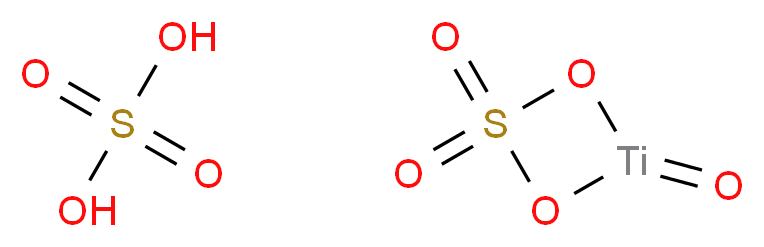 4-oxo-1,3-dioxa-2λ<sup>6</sup>-thia-4-titanacyclobutane-2,2-dione; sulfuric acid_分子结构_CAS_123334-00-9