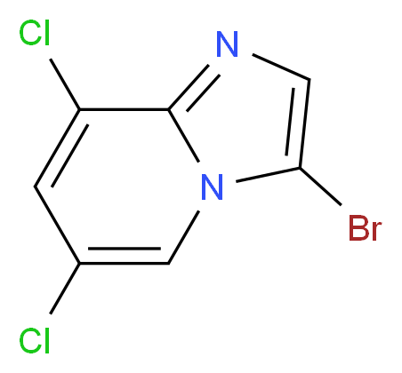 3-Bromo-6,8-dichloroimidazo[1,2-a]pyridine_分子结构_CAS_)