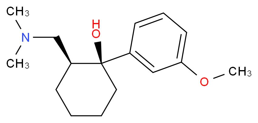 (-)-Tramadol_分子结构_CAS_123134-25-8)