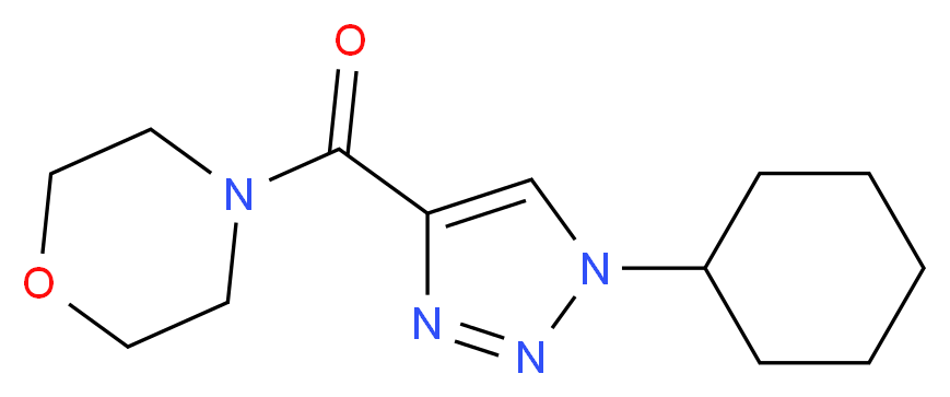 4-[(1-cyclohexyl-1H-1,2,3-triazol-4-yl)carbonyl]morpholine_分子结构_CAS_)