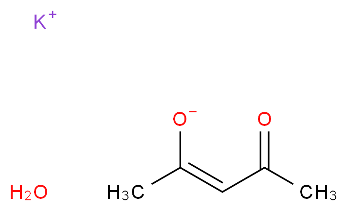 potassium (2Z)-4-oxopent-2-en-2-olate hydrate_分子结构_CAS_57402-46-7