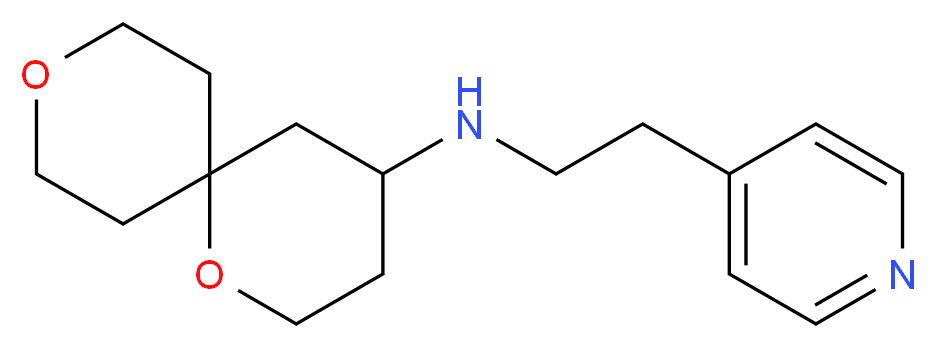 1,9-dioxaspiro[5.5]undec-4-yl(2-pyridin-4-ylethyl)amine_分子结构_CAS_)
