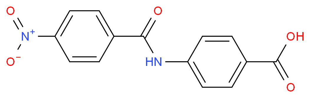 4-[(4-Nitrobenzoyl)amino]benzoic acid_分子结构_CAS_)